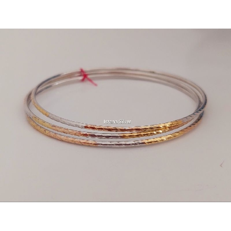 Gelang Tangan Keroncong Perak 925 Gelang Keroncong Anti Luntur Anti Karat Dewasa