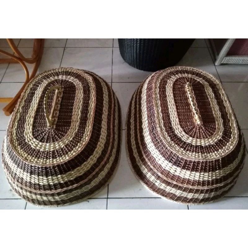 Azparadays - Tudung Saji Rotan Besar Penutup Makanan Ukuran Jumbo