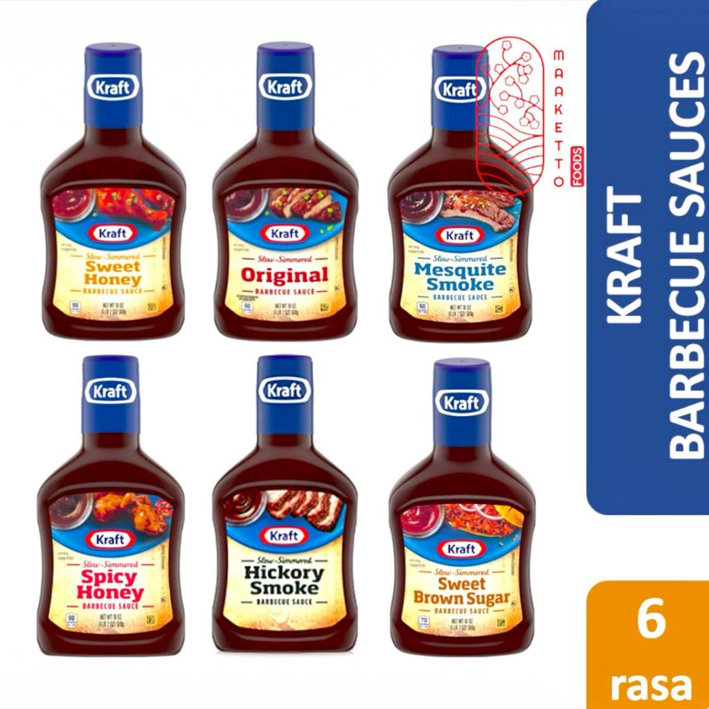 

Kraft Barbeque Sauce / Saus BBQ Kraft / Kraft Barbeque Saus Original Hickoy Smoke Mesquite 510gr