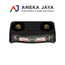 QUANTUM KOMPOR 2 TUNGKU QGC 201 DMP C BLACK/WHITE