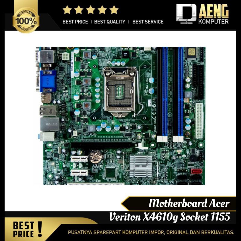Motherboard Mainboard Mobo Pc Acer Veriton X4610G Socket 1155