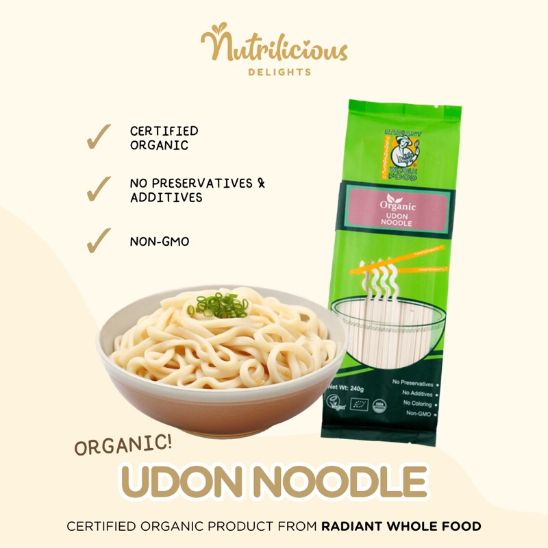 

Organic Udon Noodle Radiant 240 Gram Mi Mie Udon Organik