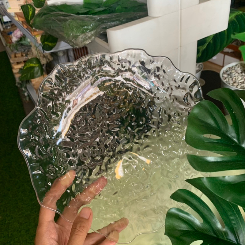 Tray Transparan | Piring Plastik aestetik | Piring Buah