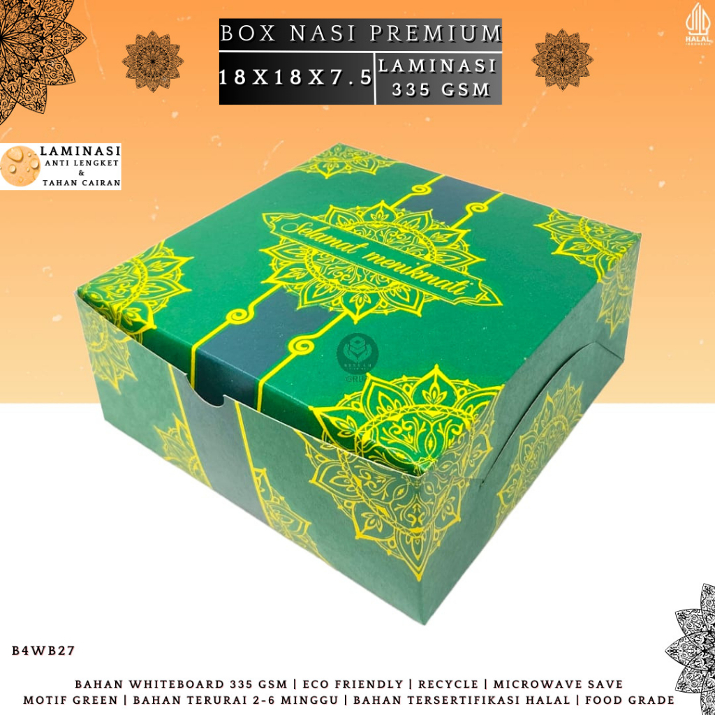 

Dus Nasi Kotak Dus 18x18 Dus Catering Premium