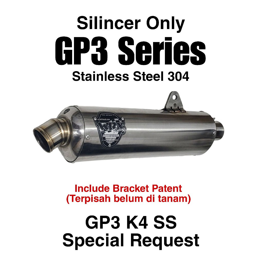 Knalpot WRX GP3 K4 SE SS 61-68mm