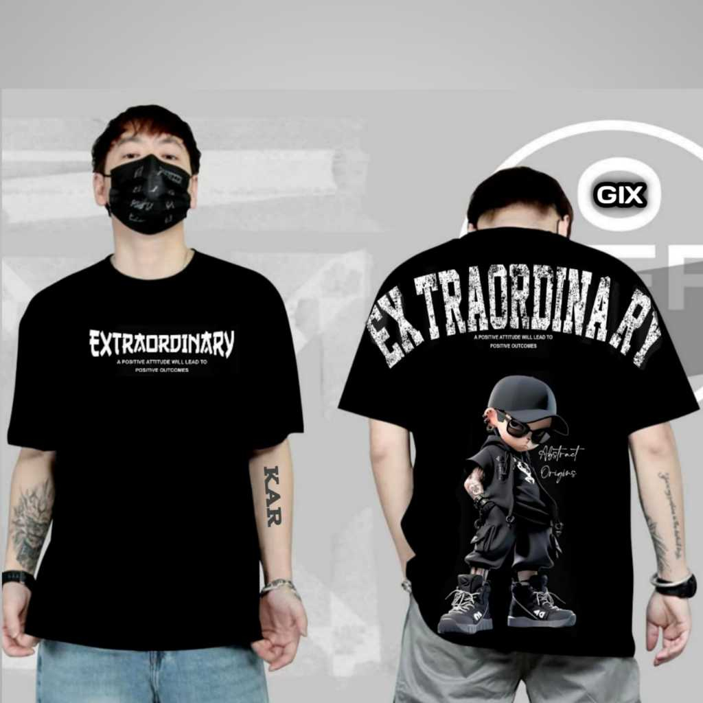 GIX DISTRO - KAOS EXTRAORDINARY / KAOS PRIA WANITA DISTRO TERBARU / KAOS DISTRO KEREN