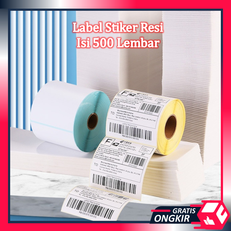 

Gratis Ongkir - 6142 Label Stiker Resi Isi 500 Lembar / Kertas Resi Paket Isi 500 Lembar