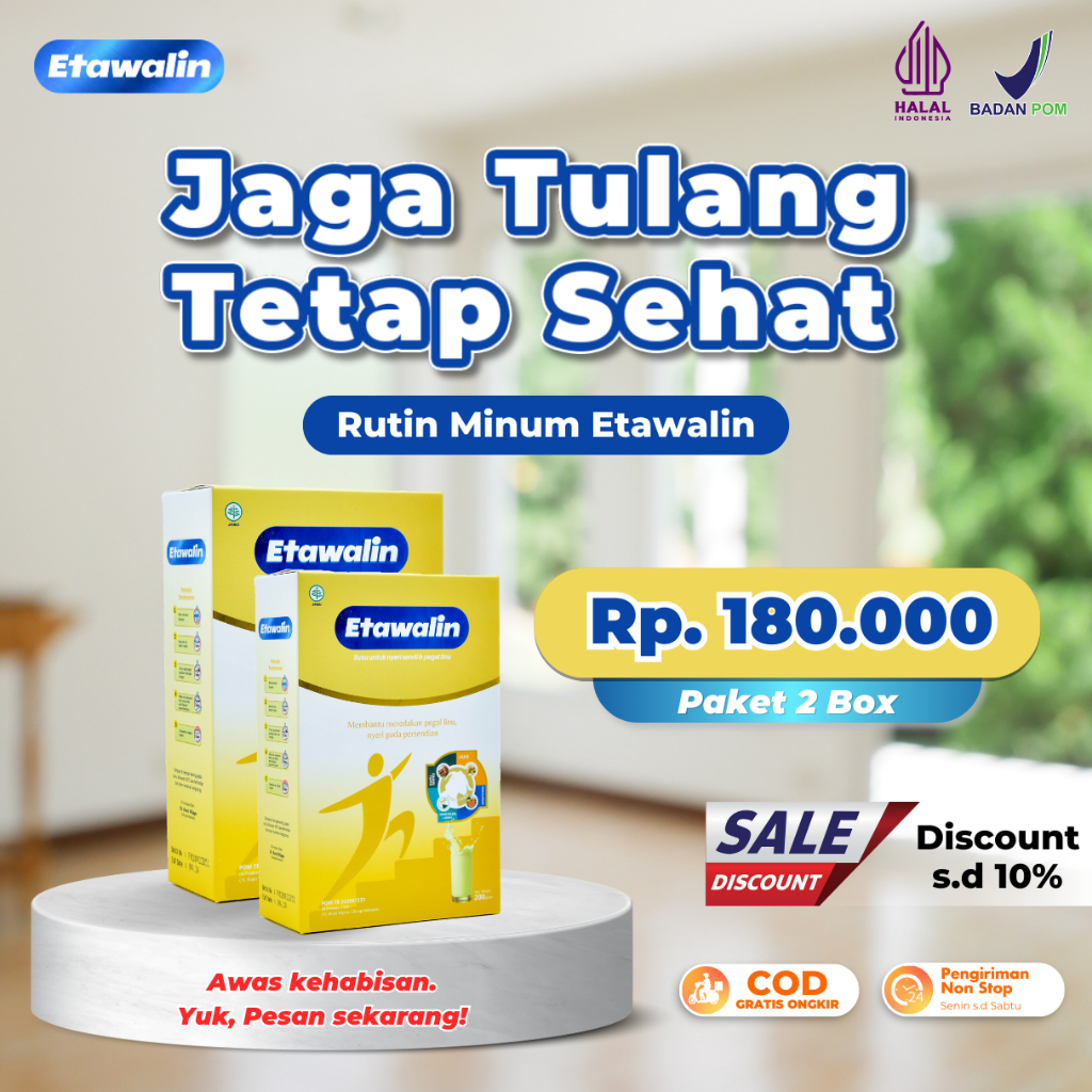 

Etawalin Susu Kambing Etawa Mengatasi Asam Urat Sendi dan Tulang Official 2 Box