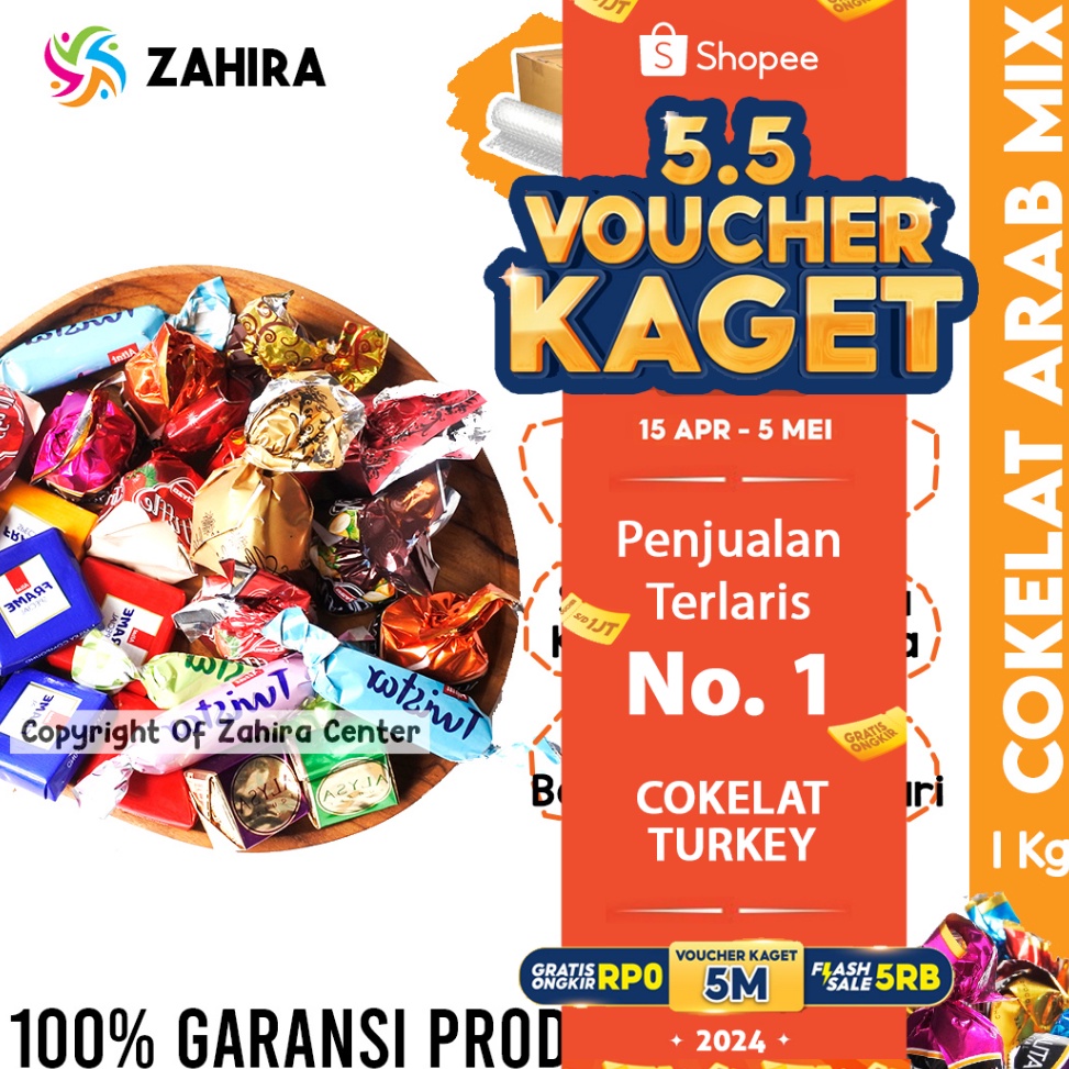 

COKELAT ARAB TURKI Premium 1Kg Pasti Fresh Cokelat Mix Camilan Mood Booster Dari Truffle Deluxe