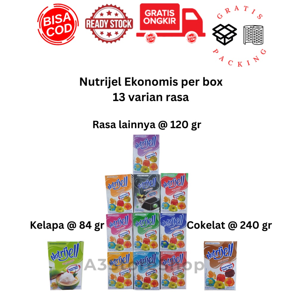 

Nutrijel Ekonomis per box Nutrijell jeli agar agar COD