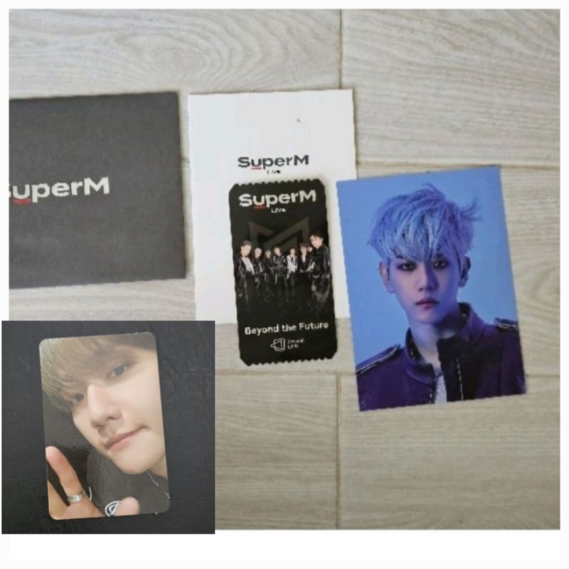 EXO baekhyun bbh superm ar ticket with pc official