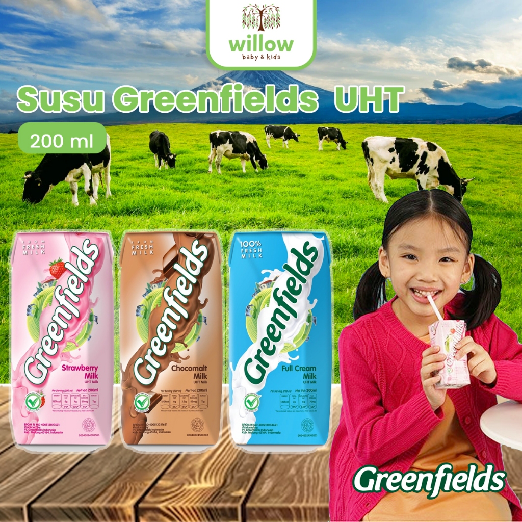 

Minuman Susu UHT - Susu Greenfields UHT 200Ml