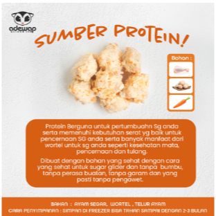 ADEWAP GLIDER Frozen Food Carrot Meatball Glider Chicken For Sugar Glider