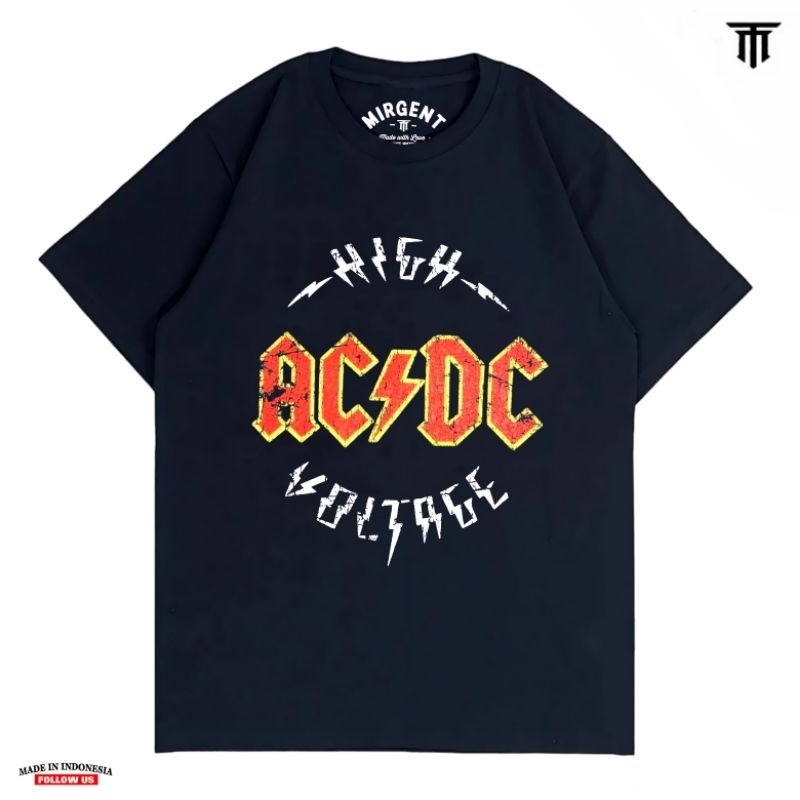 KAOS BAND / KAOS ACDC / BAJU ACDC HIGH VOLTAGE / BAJU ROCK METAL