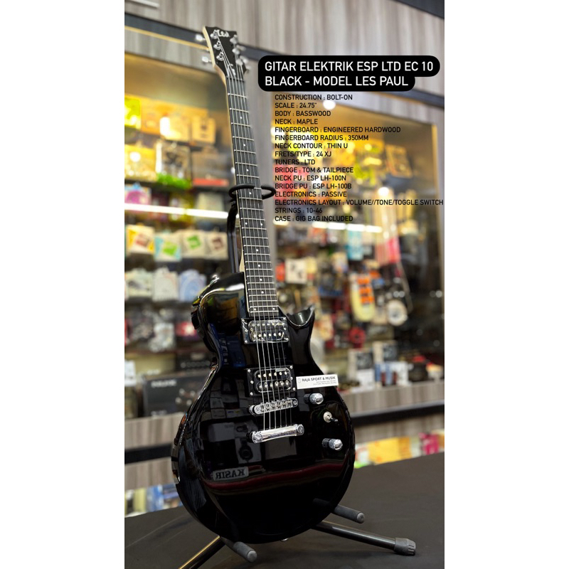 GITAR ELEKTRIK ESP LTD EC-10 - ORIGINAL ELECTRIC GUITAR EC10 EC 10