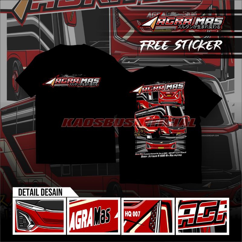 Kaos Baju Bus Bis Mania Bismania JETBUS 5 SDD Sultan Reborn Agra Mas Volvo AdiPutro