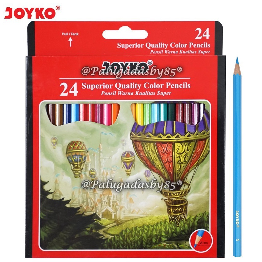 

ART O45J 1 Set Isi 24 Warna GROSIR Pensil Warna JOYKO CP11 24W Panjang Joyko Pensil Warna Superior Quality Color Pencils HexagonalGrip CP11 Joyko CP 11 Joyko CP11