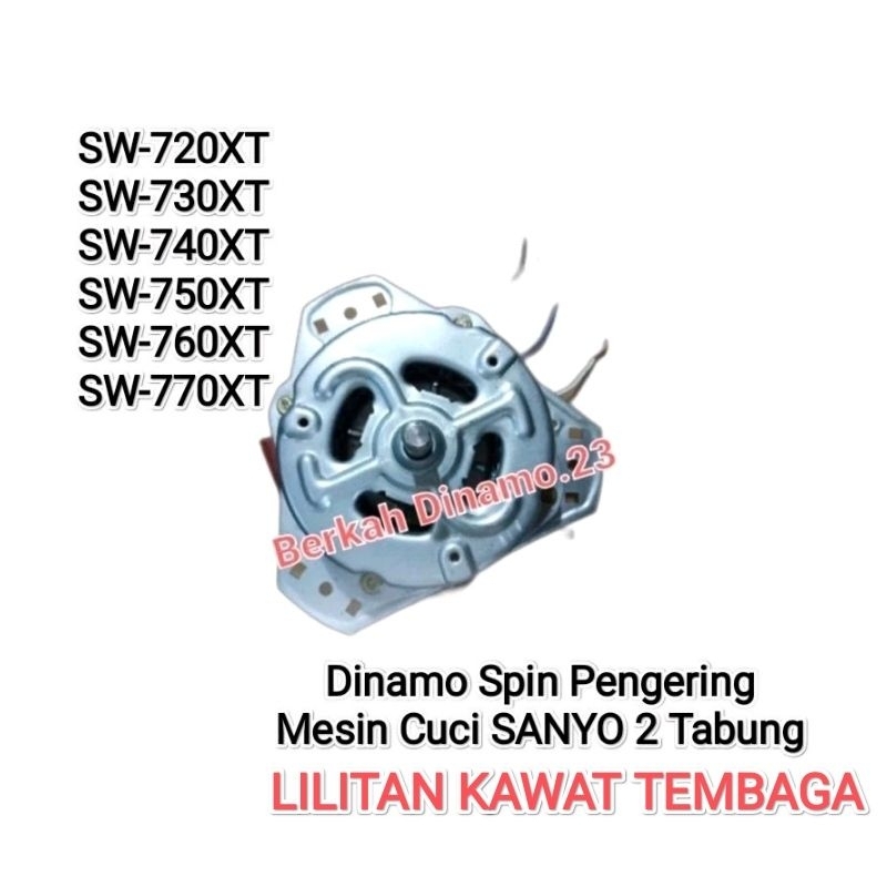 Dinamo Pengering Mesin Cuci SANYO SW-720XT SW-730XT SW-740XT SW-750XT SW-760XT SW-770XT Motor Dinamo