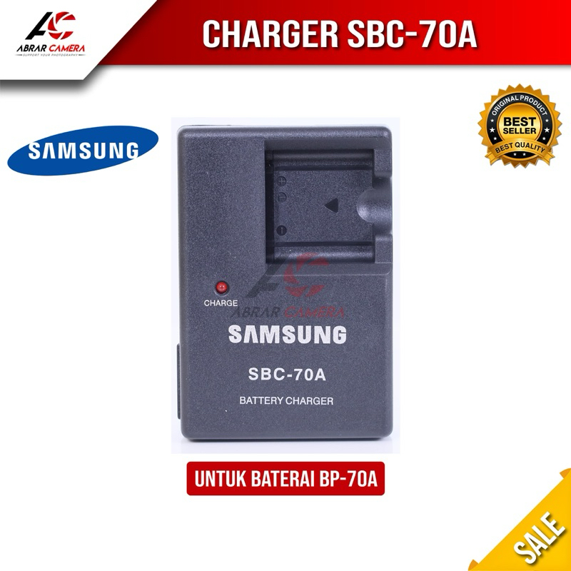 Charger samsung SBC-70A for Baterai BP-70A Kamera ES65 ES70 ES73 ES80 PL100 PL120 ST30 ST700 ST65 ST