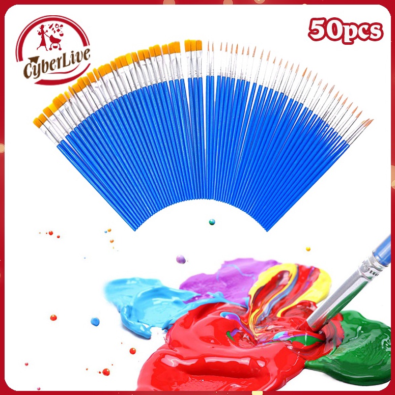 

ART T93E 5pcs Kuas Lukis Set Paintbrush Paint Brushes Kuas Cat Minyak Dan Air