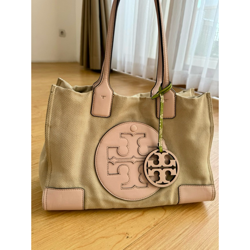Preloved ella canvas mini tote Tory Burch