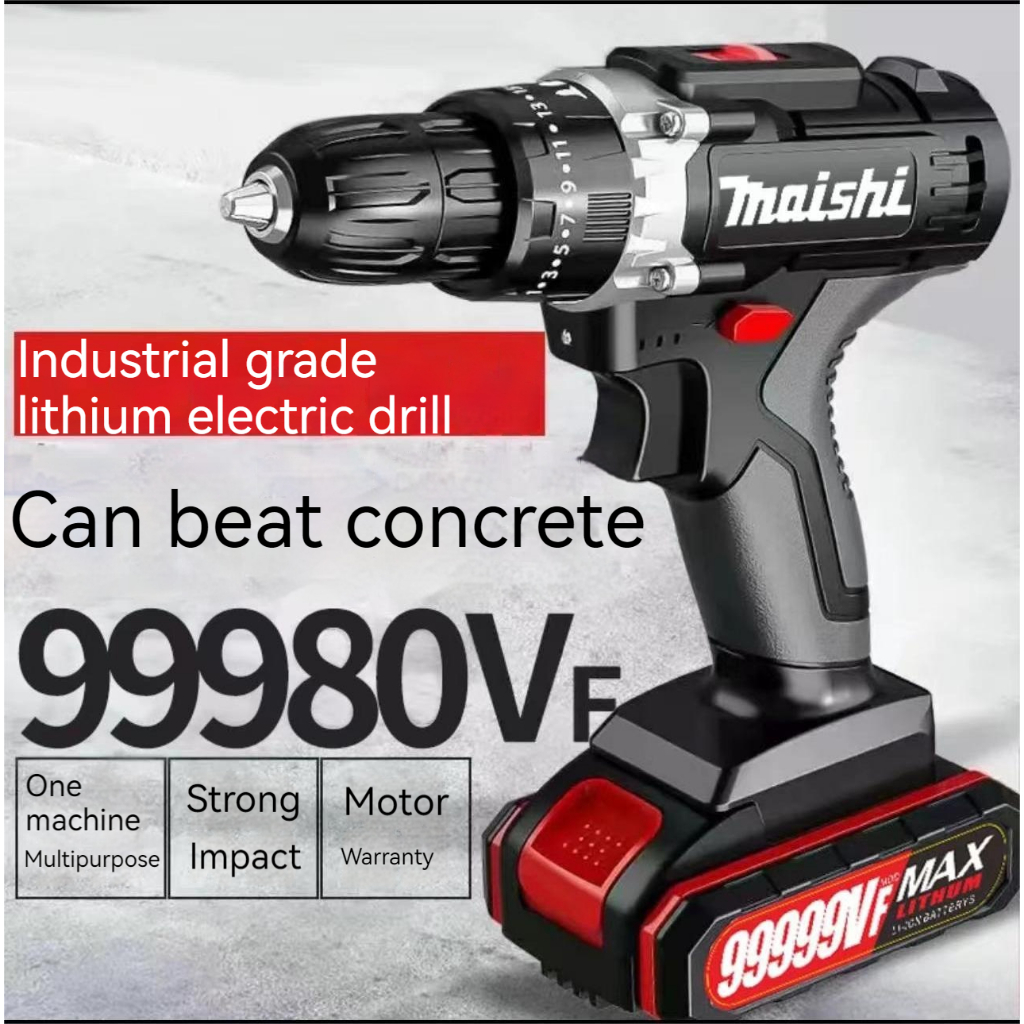 100% asli bor tangan tanpa kabelmesin bor listrik murah promo baru bor listrik Tahan baterai super b