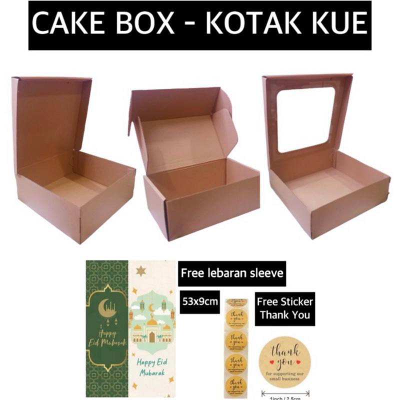 

Box 20x12x8 Front Lock Kotak Kue Dus Kue