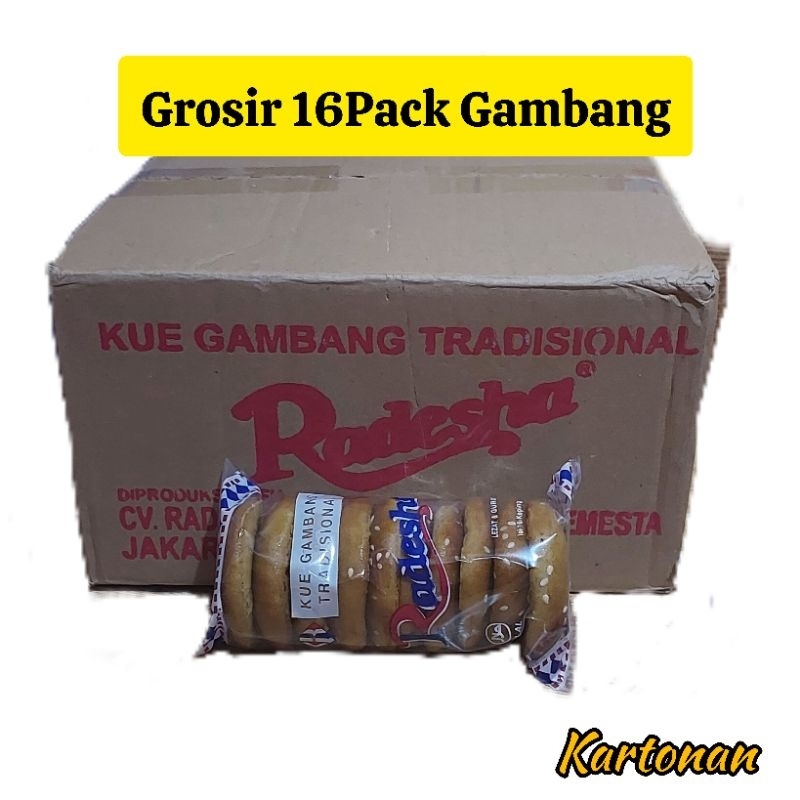 

Kue Gambang Sekarton 16 Pack Grosir Jajanan Khas Tradisional Radesha