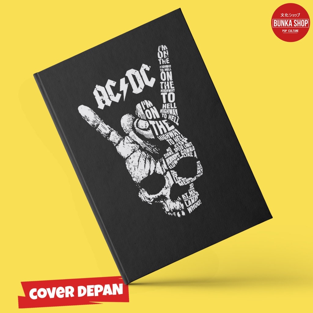 

Pocket Note Band AC DC 2 Hardcover A6 Buku Tulis Catatan Notes Agenda Planner Jurnal
