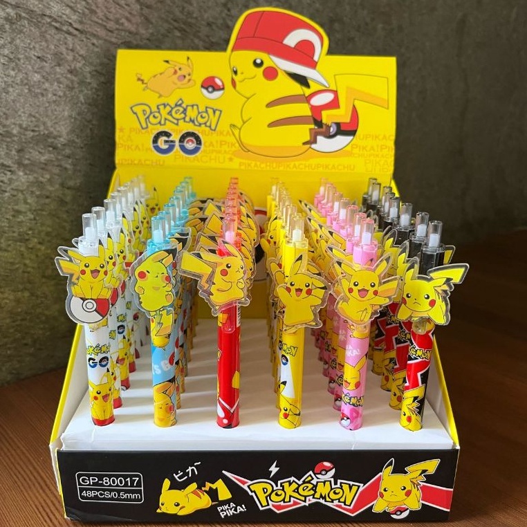 

KODE K3B8 Paket Usaha Pulpen Lucu Akrilik Sanrio Ink Pen Pokemon Lotso Pen Cetek isi 48