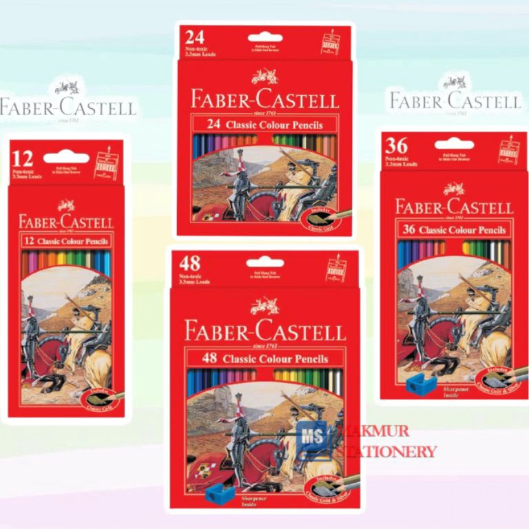 

ART T96Y Pensil Warna Faber Castell Panjang Classic 12243648 Warna