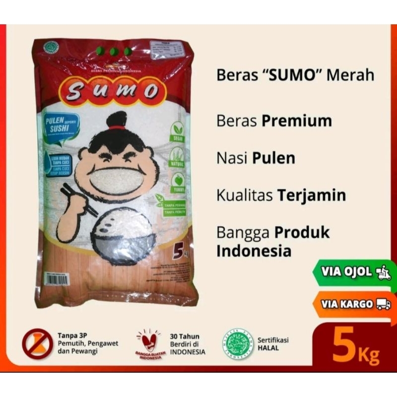 

Beras Sumo Merah 5kg Beras Pulen Wangi Premium
