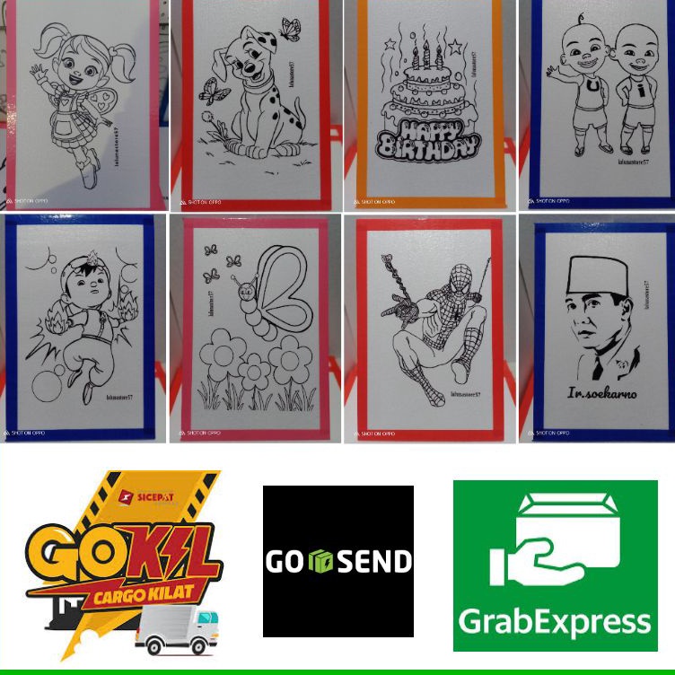 

ART L34Y 5pcs ukuran 33x5cmsterofoam mewarnaigabus lukis grosirpartaistyrofoam melukismewarnai sterofoam murah meriah