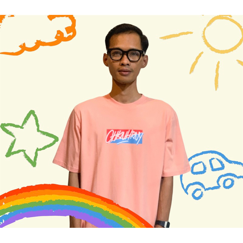 TSHIRT CHICKEN HORNEY DUSTY PINK