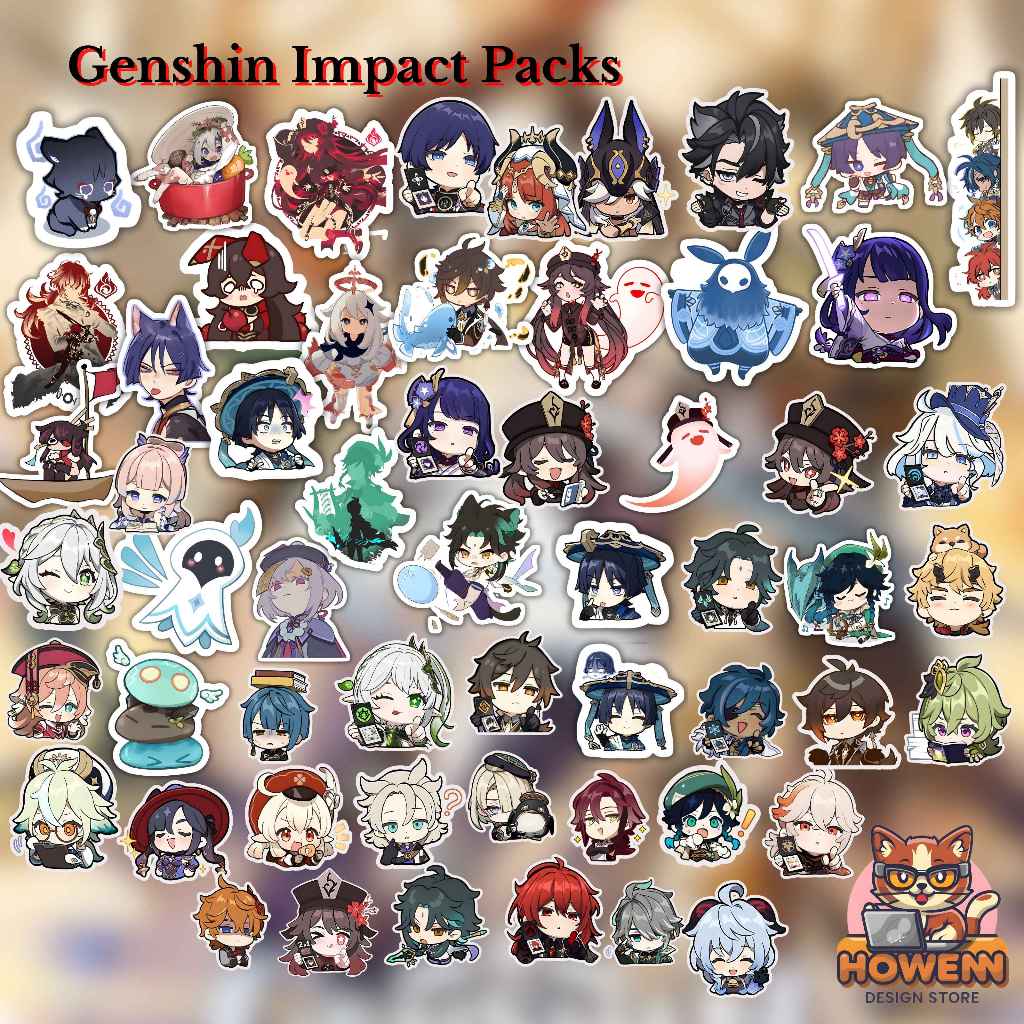 

HDS - STIKER PACKS GENSHIN IMPACT | 10 STIKER | RANDOM