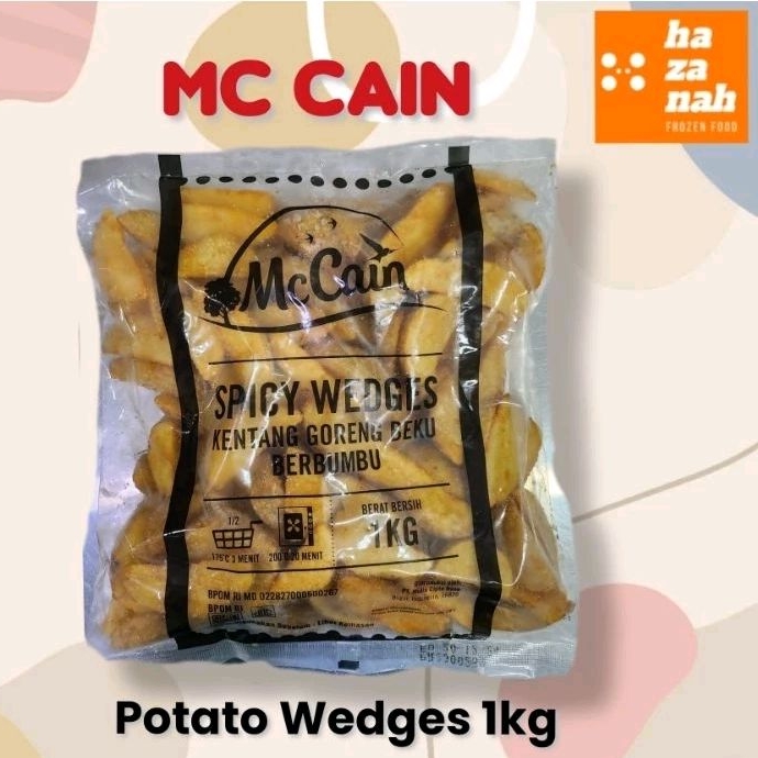 

MC Cain Potato Wedges/Kentang Wedges 1kg
