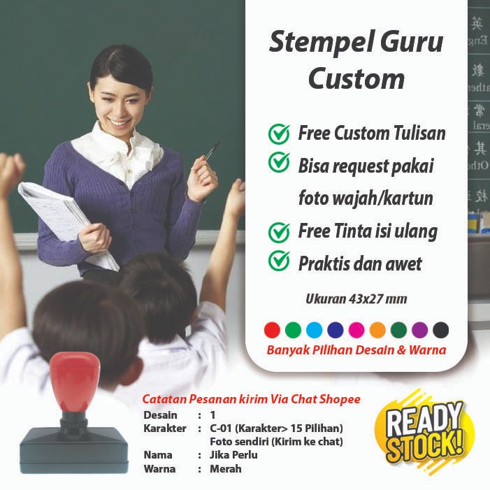 

Stempel Guru Karakter Custom | Banyak contoh pilihan