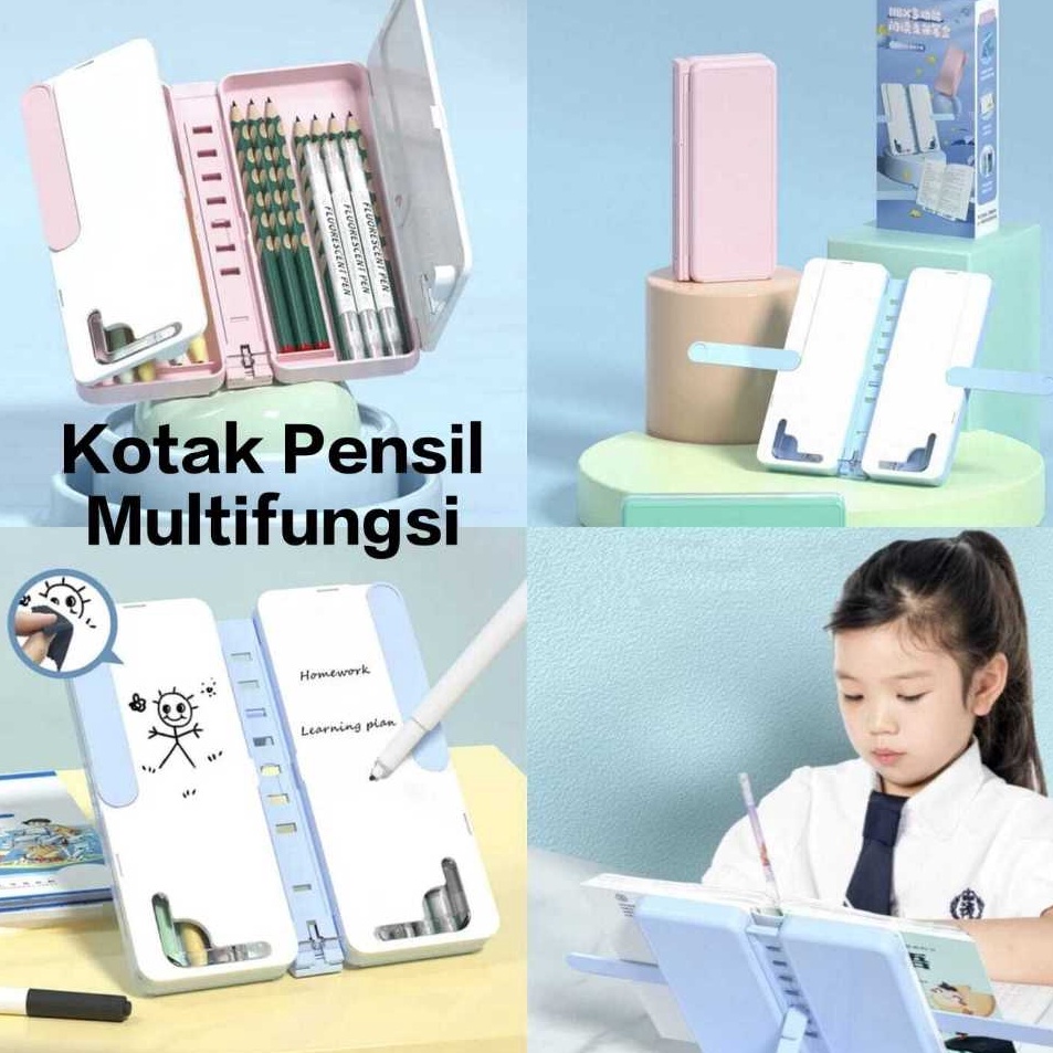 

Sekarang Populer Mia K2 Kotak Pensil Lipat Multifungsi Dengan Papan Tulis Dan Tatakan Buku Tempat Pensil Serbaguna Kotak Pensil Anak Sekolah TK SD