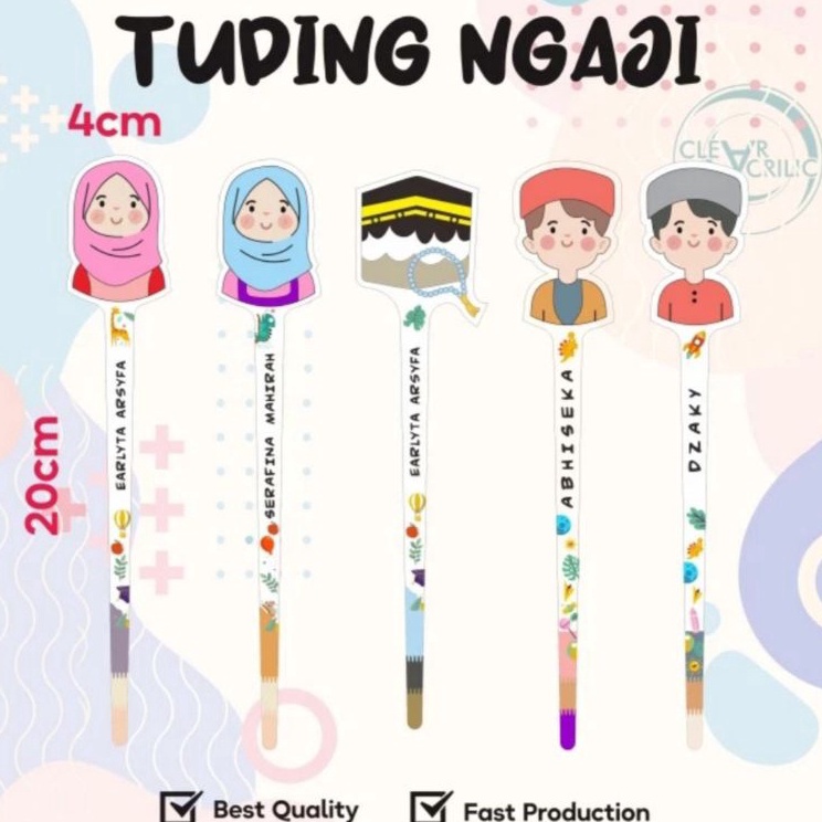 

New Arrival Tuding Ngaji Kalam baca al quran Custom Nama