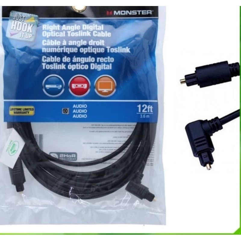 MONSTER (ACE) - KABEL OPTIK AUDIO DIGITAL TOSLINK  / OPTICAL DIGITAL AUDIO CABLE