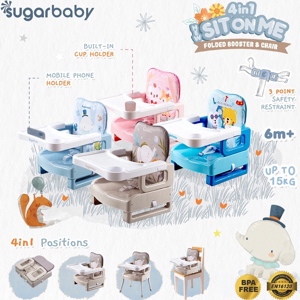 KURSI MAKAN BAYIBOOSTER SEAT SPACE BABY SB518  SUGAR BABY TEMPAT DUDUK MAKAN BAYI