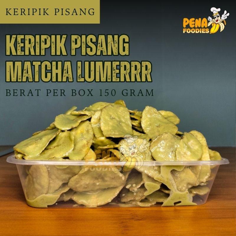 

KERIPIK PISANG COKLAT RASA MATCHA/GREEN TEA BERAT 150 GR - CEMILAN MURAH