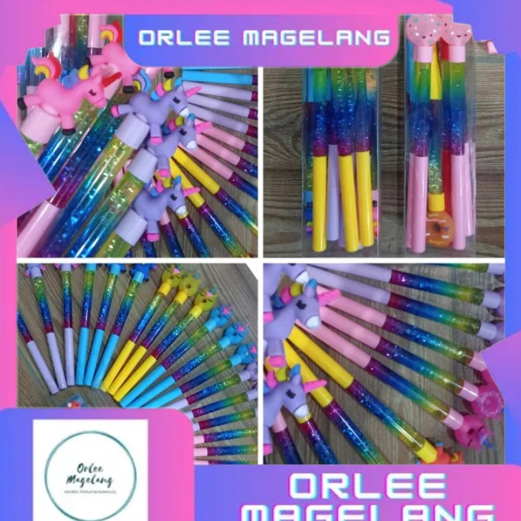 

KODE Q3E5 BOLPOIN VIRAL BOLPOIN GEL GLITTER ORLEE 1 LUSIN ISI 12 PCS