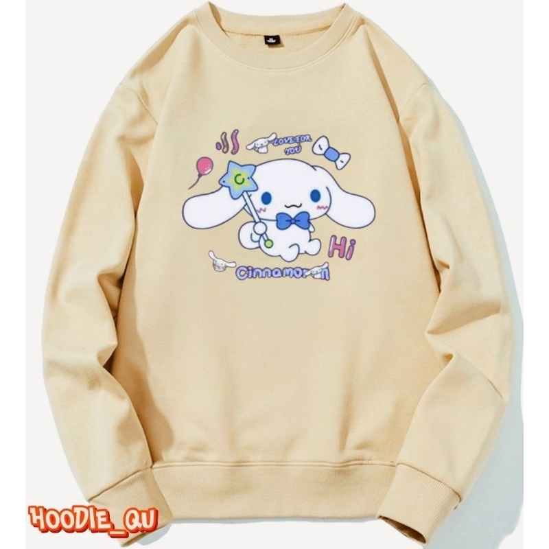 Sweater Crewneck Anak Remaja Perempuan CINNAMOROLL | Pakaian Baju Untuk Anak Remaja Umur 5 - 16 Tahu
