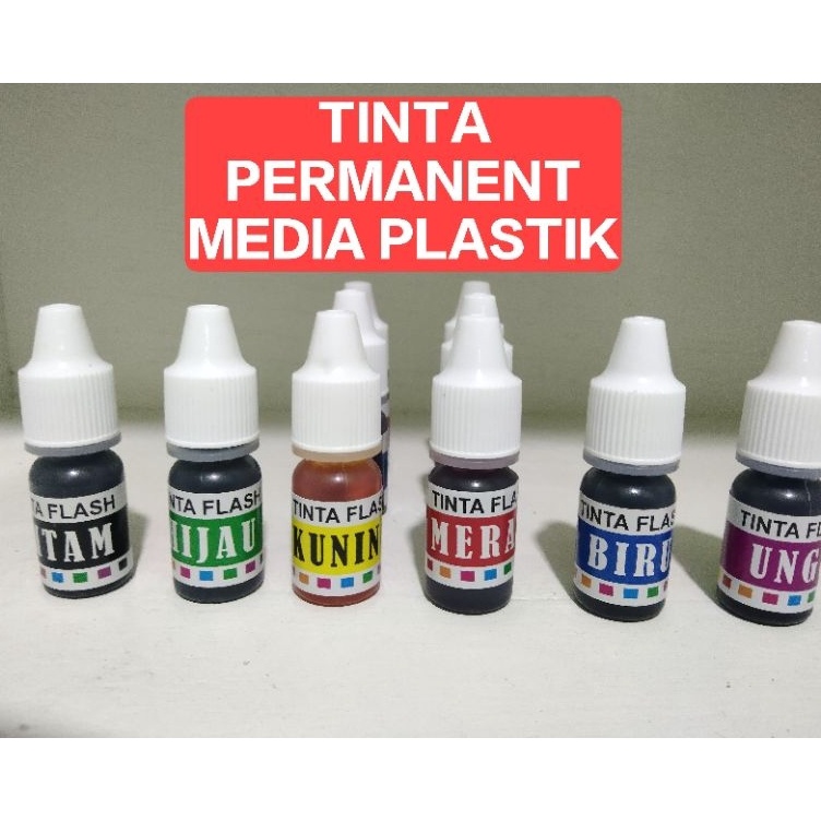 

ART O98N Tinta stempel permanen Media Plastik 1 Botol Murah meriah