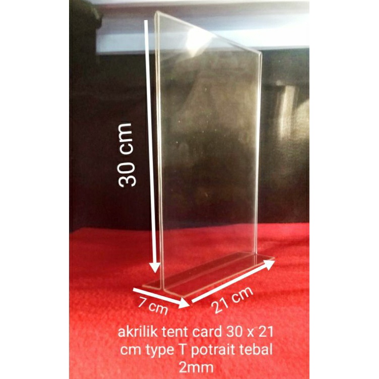 

KODE G4M tent card tempat brosur A4 uk 3 x 21 cm tebal 2 mm