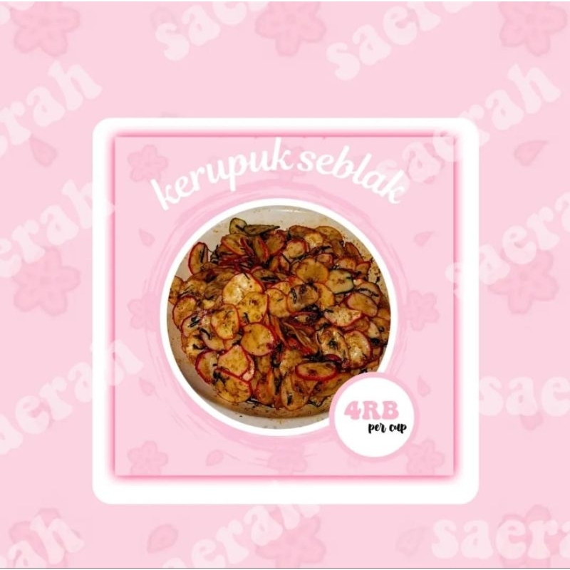 

Cemilan kerupuk Seblak