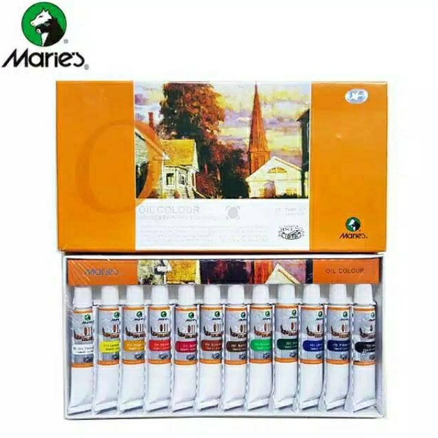 

ART H98B MARIES OIL COLOUR TYPE 1386 12ML 12 WARNA