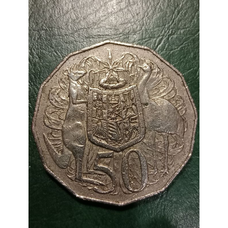 Koin Australia 50 Cents tahun 1984