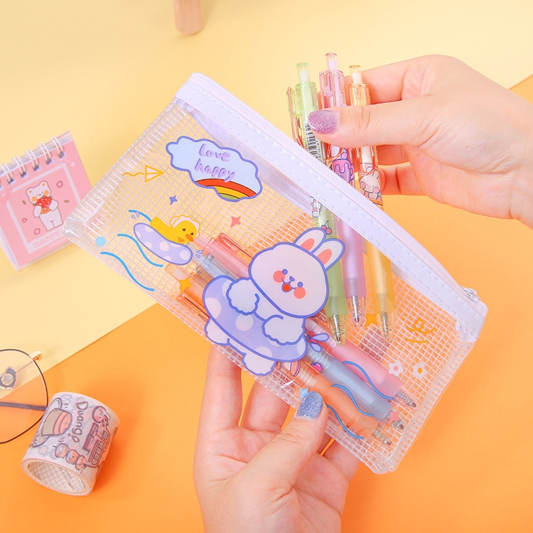 

Tempat Pensil Alat Tulis Ukuran 10 x 20 cm, Pouch Organizer Serbaguna Motif Bunny